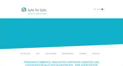 Desktop Screenshot of byte-fuer-byte.de
