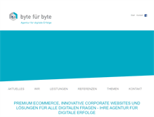 Tablet Screenshot of byte-fuer-byte.de